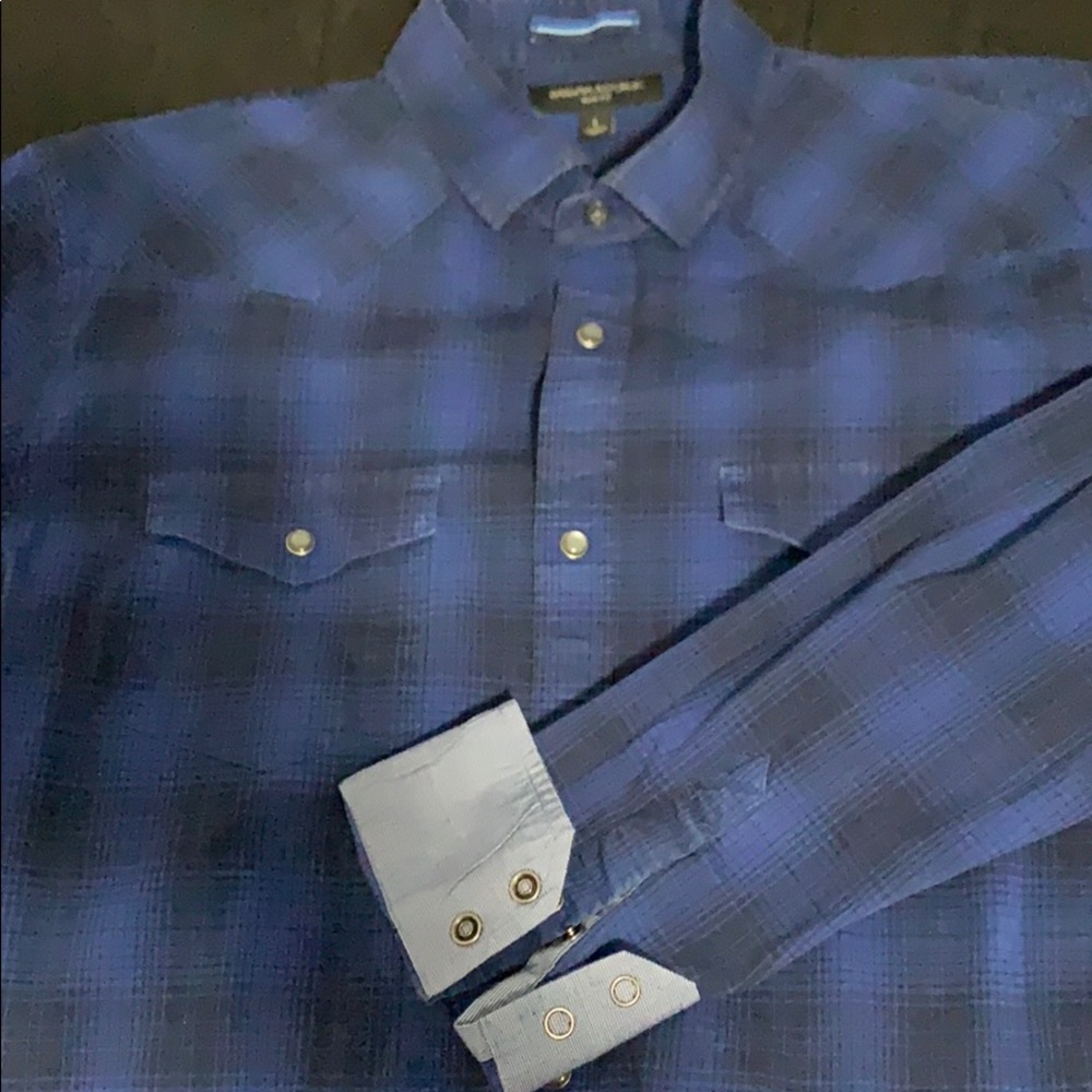 Banana Republic Slim Fit L Western L/S button down